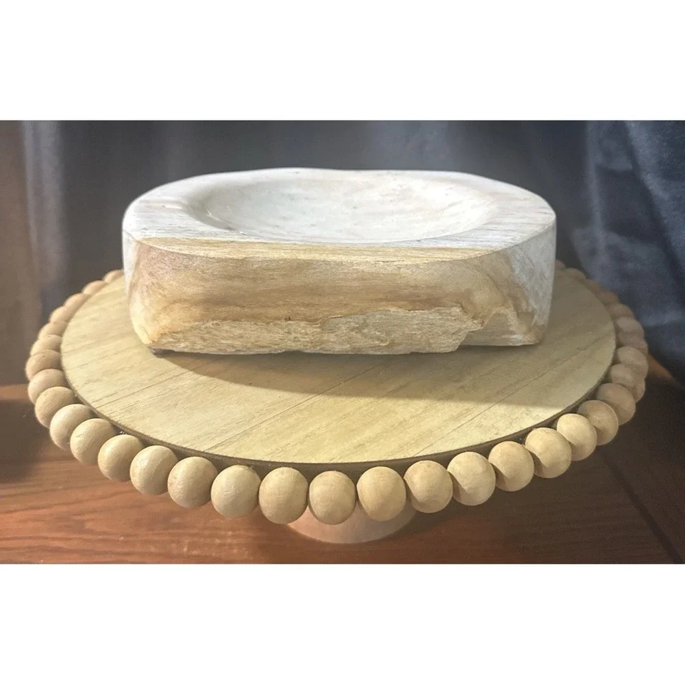 Petrified Wood Bowl Rustic Decor 8.5lbs  Amazing Statement Dish